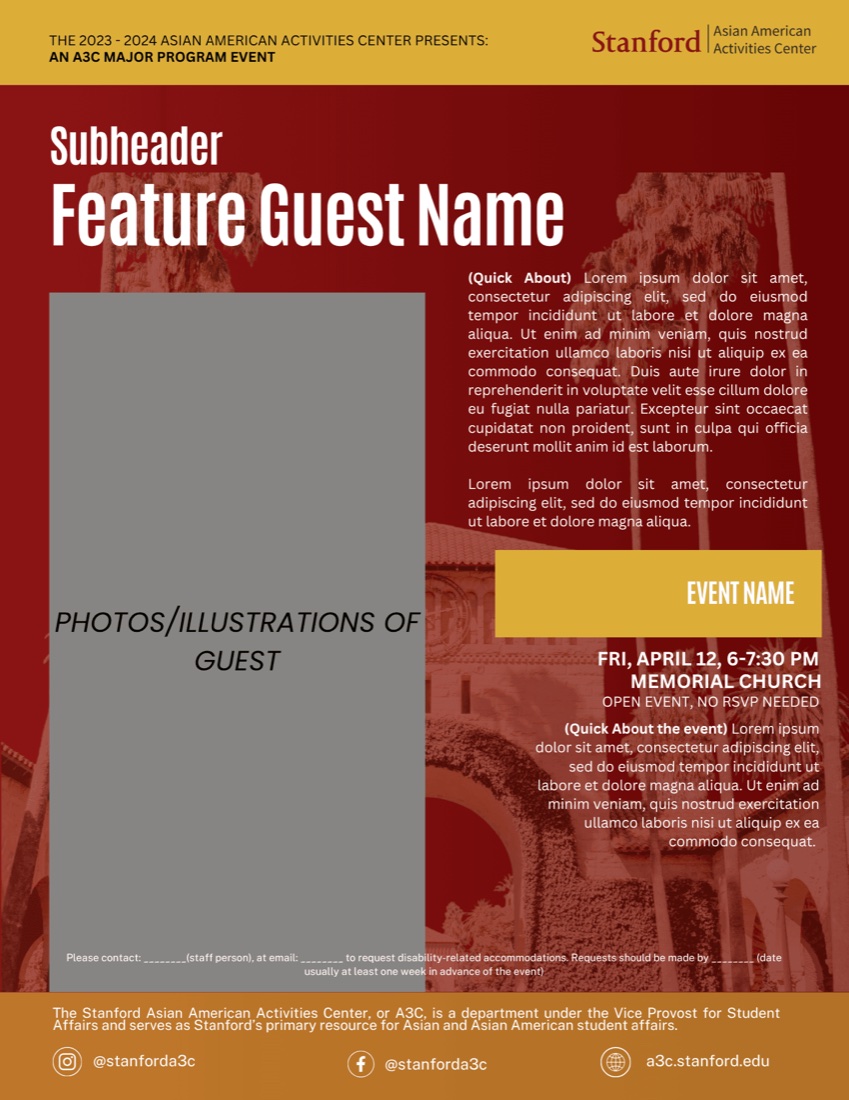 Speaker Series flyer template