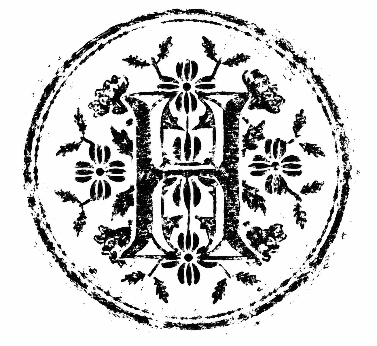 Crest visualization: black stamp