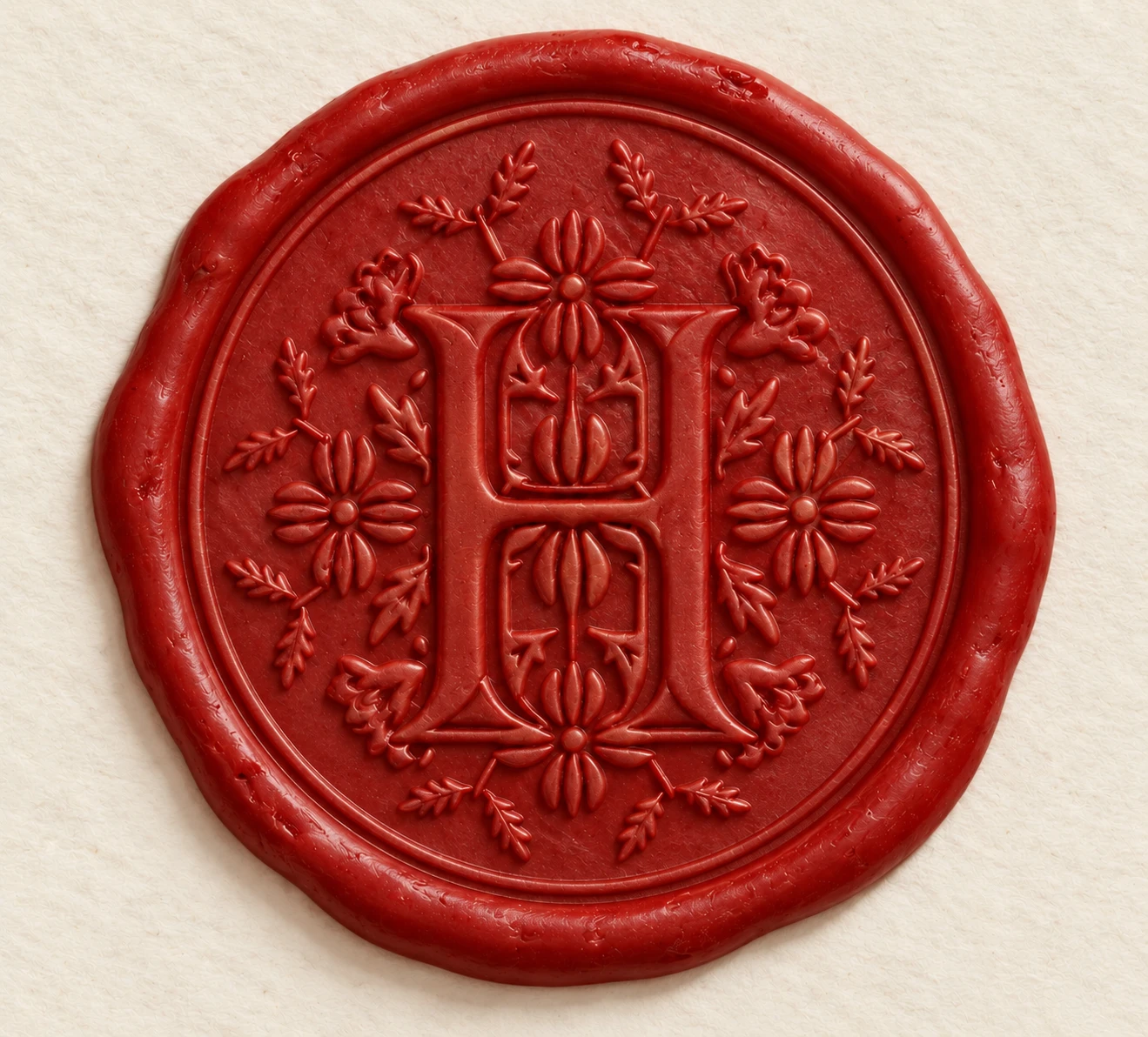 Crest visualization: red wax seal